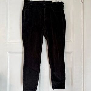 American Eagle Hi-Rise Jegging Corduroy Pants - Charcoal Gray - Size 16